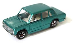 Rare Vintage POLISTIL Fiat 124 Diecast Car Model Italy RJ14 1970\'s Politoys
