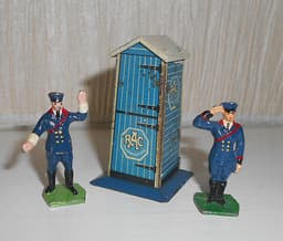 Rare Vintage Pre War Meccano Dinky Toys #43a RAC Box & Two Officers Issued 1935