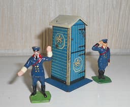 Rare Vintage Pre War Meccano Dinky Toys #43a RAC Box & Two Officers Issued 1935