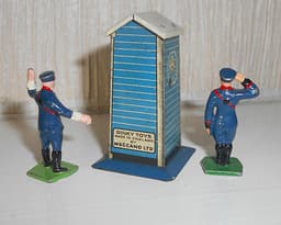 Rare Vintage Pre War Meccano Dinky Toys #43a RAC Box & Two Officers Issued 1935