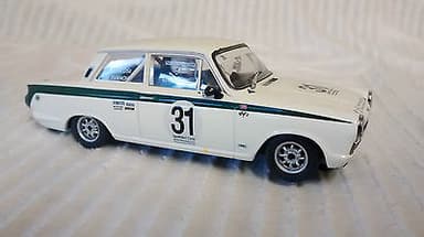 revell lotus cortina mk 1 slot car model for use on scalextric