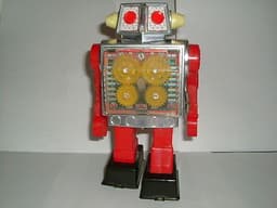 robots VINTAGE HORIKAWA SH TOYS CLOCKWORK GEAR ROBOT MADE IN JAPAN 1970\'S