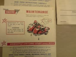 Scalextric MC31 Motorcycle & Sidecar Set 1964 vintage rare