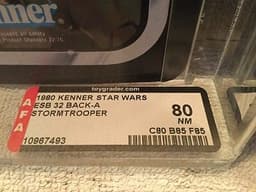 Star Wars vintage ESB Stormtrooper AFA. 1980.