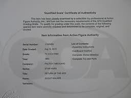 STAR WARS VINTAGE PALITOY SCOUT WALKER VEHICLE UNUSED & GRADED BY AFA Q75