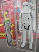 STAR WARS VINTAGE SNOWTROOPER YPS PBP AFA 85 WITH COMIC AWESOME FIGURE