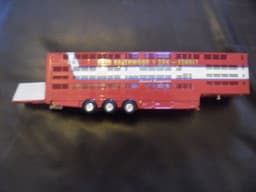 Tekno Diecast Red Livestock Transporter Trailer 1.50 Scale