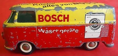 Vintage 1950\'s TEKNO DENMARK Diecast Model 405 VW Split Screen Van \'BOSCH\'