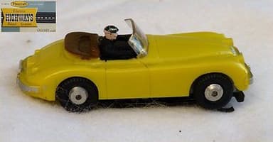 Vintage 1959 Aurora Joeuf Playcraft Highways HO/OO Slot Car Jaguar 3101
