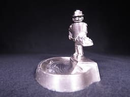 VINTAGE ART DECO THE IRON FIREMAN A.C.R. ADVERTISING ASHTRAY SPACE ROBOT TOY ART
