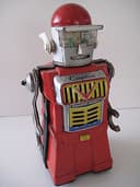 VINTAGE CRAGSTAN TINPLATE ROBOT  JAPAN