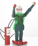 Vintage Dux Astroman Robot with excellent replica box. Not Japan.