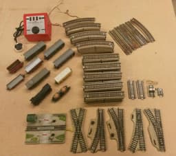 Vintage Marklin HO Gauge 100+ piece Train set die-cast track - VERY RARE German