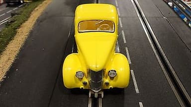 Vintage Monogram 1936 Ford Slot Car Super Clean 1/24 Dynamic mags polished frame