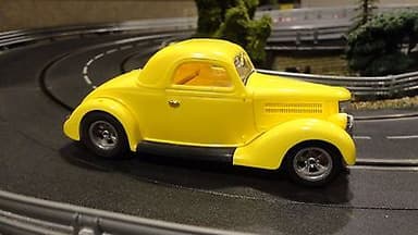 Vintage Monogram 1936 Ford Slot Car Super Clean 1/24 Dynamic mags polished frame