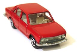 Vintage POLISTIL Fiat 132 GLS Diecast Red Car Model Italy RJ15 RJ  Politoys