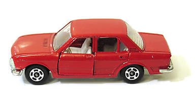 Vintage POLISTIL Fiat 132 GLS Diecast Red Car Model Italy RJ15 RJ  Politoys
