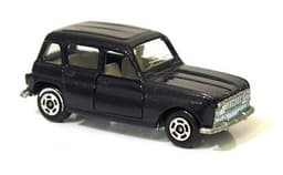 Vintage POLISTIL Renault 4 Diecast  Blue Car Model Italy RJ22 1970\'s Politoys
