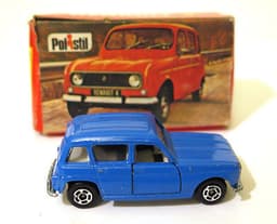Vintage POLISTIL Renault 4 Diecast Car Model Italy RJ22 1970\'s Club 33 Politoys