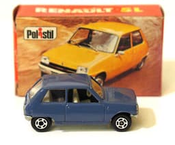 Vintage POLISTIL Renault 5L Die cast Car Model Italy RJ23 1970\'s Politoys
