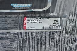 VINTAGE STAR WARS 1982 ESB 48 BACK-A IMPERIAL TIE FIGHTER PILOT AFA 75 KENNER