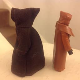 Vintage Star Wars Figures x 2 - Vinyl Caped Jawa & Cloth Caped Jawa - GMFGI 1977