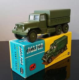 1959-CORGI~MIB INTERNATIONAL 6X6 ARMY TRUCK #1118 MAJOR Truck with BOX