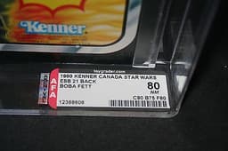 1980/81 STAR WARS VINTAGE CANADIAN 21 BACK ESB BOBA FETT AFA 80 CLEAR GRAIL!!