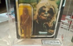 2 x Vintage Starwars ROTJ Kenner Luke Jedi And Chewbacca UKG Graded RARE