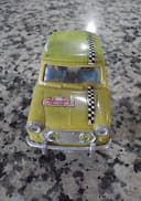 70s VINTAGE EXIN MEXICO MINI COOPER LIGHT YELLOW SCALEXTRIC SLOT F1 CAR EXINMEX