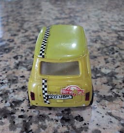 70s VINTAGE EXIN MEXICO MINI COOPER LIGHT YELLOW SCALEXTRIC SLOT F1 CAR EXINMEX
