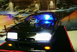 AOSHIMA MAD MAX-1 1973 FORD FALCON BLACK MFP-INTERCEPTOR 1/24 Model Slot Car