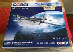 Corgi Aviation AA27501 diecast 1/72 Short Sunderland MkIII EJ134 No.461 Sqdn