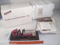 DANBURY MINT 1926 MACK AC ROTARY PUMPER FIRE TRUCK DIECAST MODEL CAR BOXED