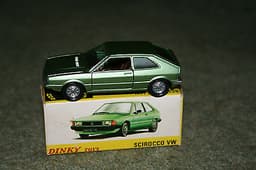 DINKY DIECAST TOYS MADE IN SPAIN "VW SCIROCCO" IN LIGHT GREEN NUMBER 011539
