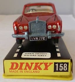 Dinky Toys 158 Rolls Royce Silver Shadow Red Boxed Diecast Model Car