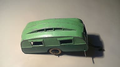 Dinky Toys 30g Pre war Caravan TT Green with White Tyres