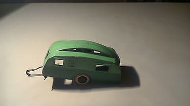 Dinky Toys 30g Pre war Caravan TT Green with White Tyres