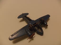 Dinky Toys France aeroplane #61b Potez 56 rare pre war aircraft.