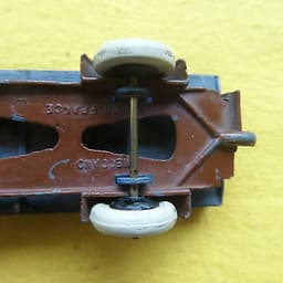 DINKY TOYS FRANCE PRE WAR # 25 SERIES BROWN/BLUE LORRY SOME FATIGUE 25 FOR SALE