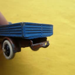 DINKY TOYS FRANCE PRE WAR # 25 SERIES BROWN/BLUE LORRY SOME FATIGUE 25 FOR SALE