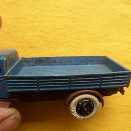 DINKY TOYS FRANCE PRE WAR # 25 SERIES BROWN/BLUE LORRY SOME FATIGUE 25 FOR SALE