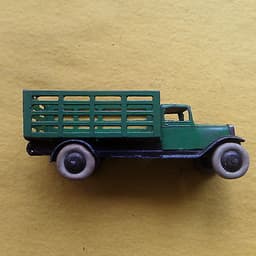 DINKY TOYS PRE WAR #25 SERIES MARKET GARDENERS 1ST TYPE GREEN/BLACK NO FATIGUE