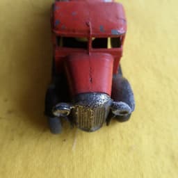 DINKY TOYS PRE WAR # 25 SERIES MOBILOIL TANKER COMPLETE BUT HAS USUAL FATIGUE