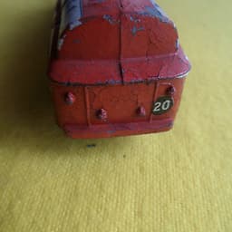 DINKY TOYS PRE WAR # 25 SERIES MOBILOIL TANKER COMPLETE BUT HAS USUAL FATIGUE