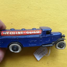 DINKY TOYS PRE WAR # 25 SERIES REDLINE GLICO TANKER HAS USUAL FATIGUE VERY RARE