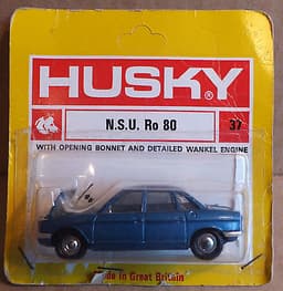 Husky Models No 37 Blue NSU Ro80, near mint die cast toy in blister pack.