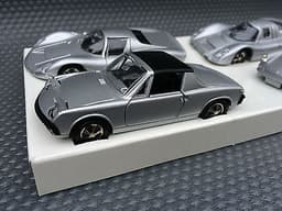 Marklin 1:43 Porsche Museum Silver Four Car Diecast Set inc 907, 910, 911T & 914