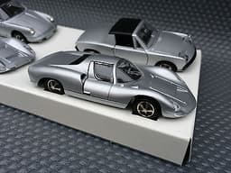 Marklin 1:43 Porsche Museum Silver Four Car Diecast Set inc 907, 910, 911T & 914