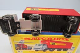 Matchbox Major Pack 2B Bedford Cab & Trailer Orange & Maroon / “Lep" Decals